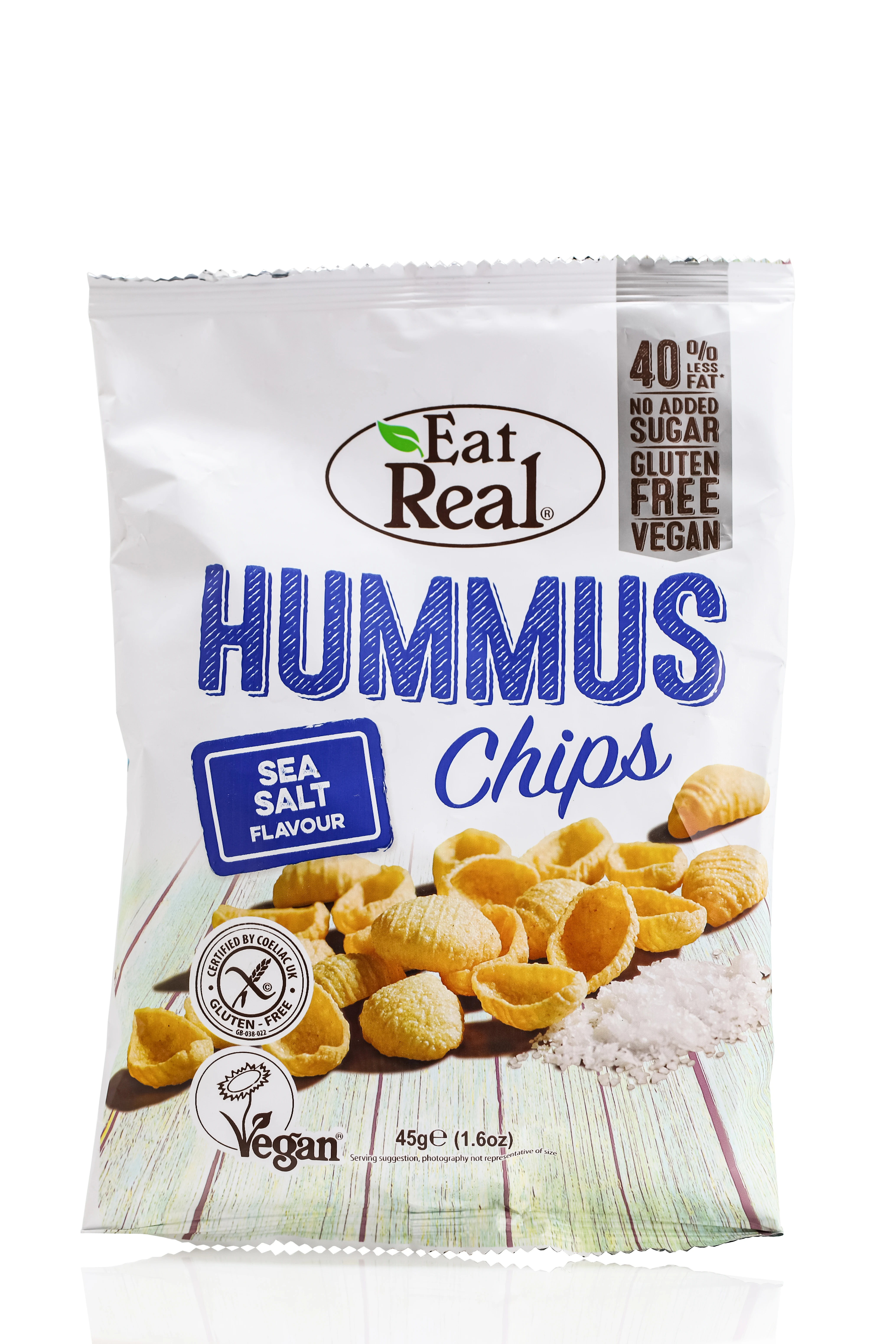 Čips od humusa sa morskom solju (sert. bez glutena) 45 g Eat Real